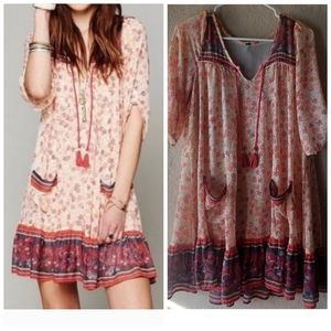 Free People Penny Lane floral boho dress small